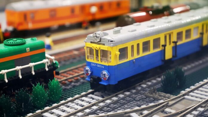 makieta kolejowa z LEGO
